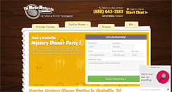 Desktop Screenshot of murdermysterydinnernashville.com